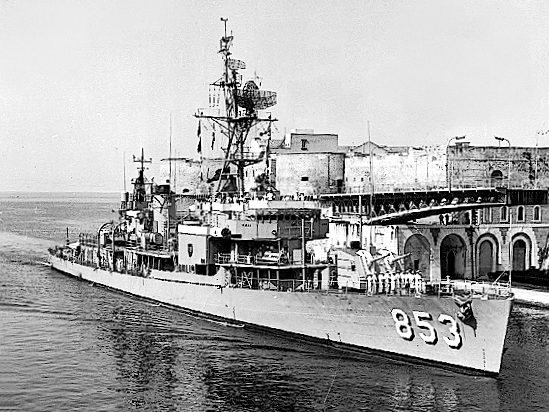 USS Charles H. Roan DD-853 — Visiting Taranto, Italy, 1964